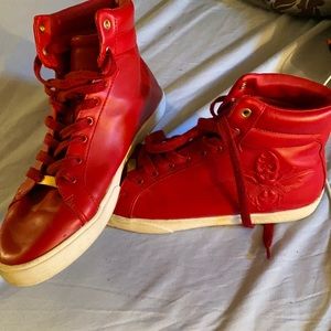 Zara Red Hightop Designer Shoes